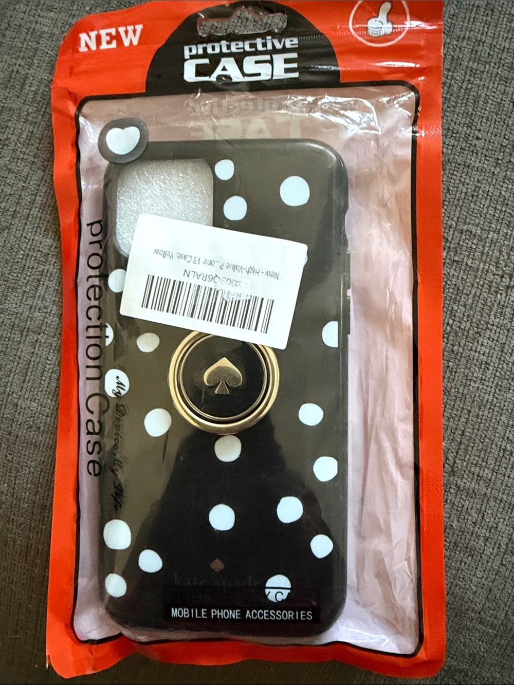 Kate Spade iPhone case w/ring stand 
Fits iPhone 13 NEW
